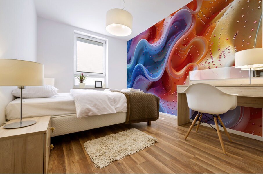Expressive Abstract Mural print
