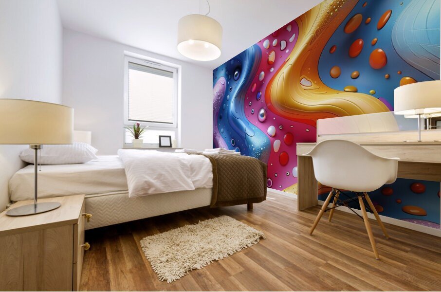 Illuminating Abstract Mural print