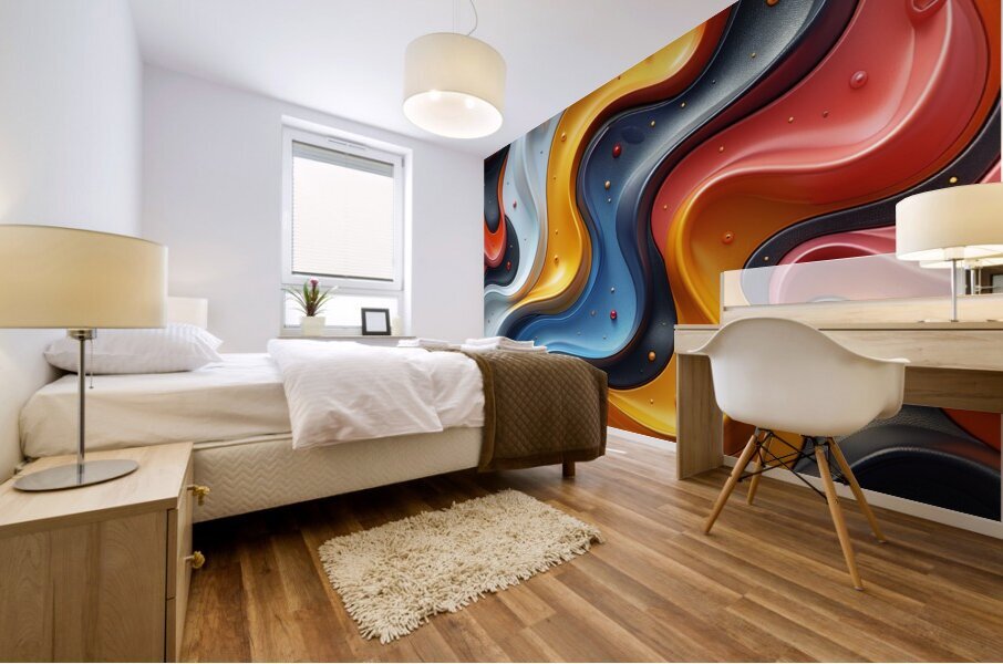 Bold Abstract Composition Mural print