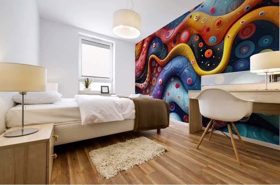 Whimsical Abstract Mural print