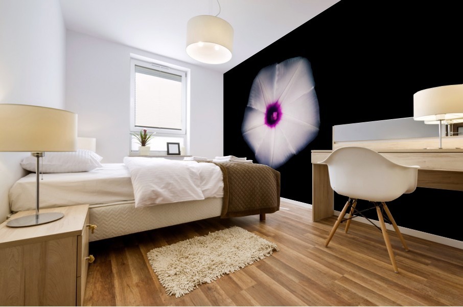 White Flora Mural print