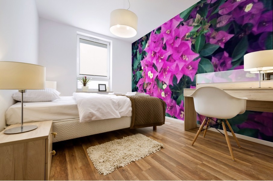Purple Flowers    Mural print