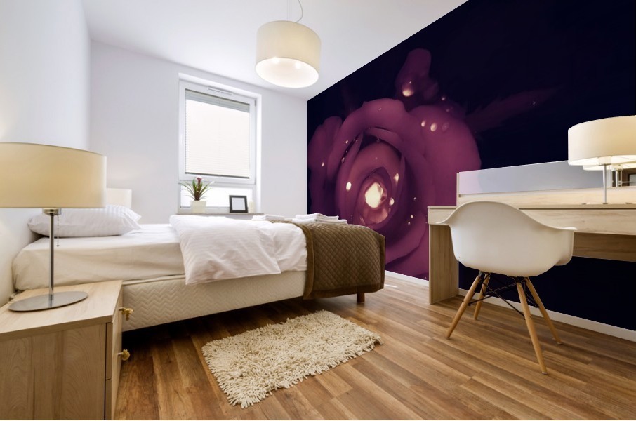 Glittering Rose Mural print