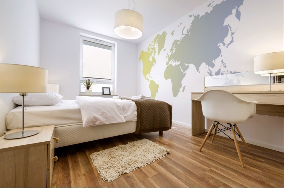 HARMONY PASTEL WORLD MAP Mural print