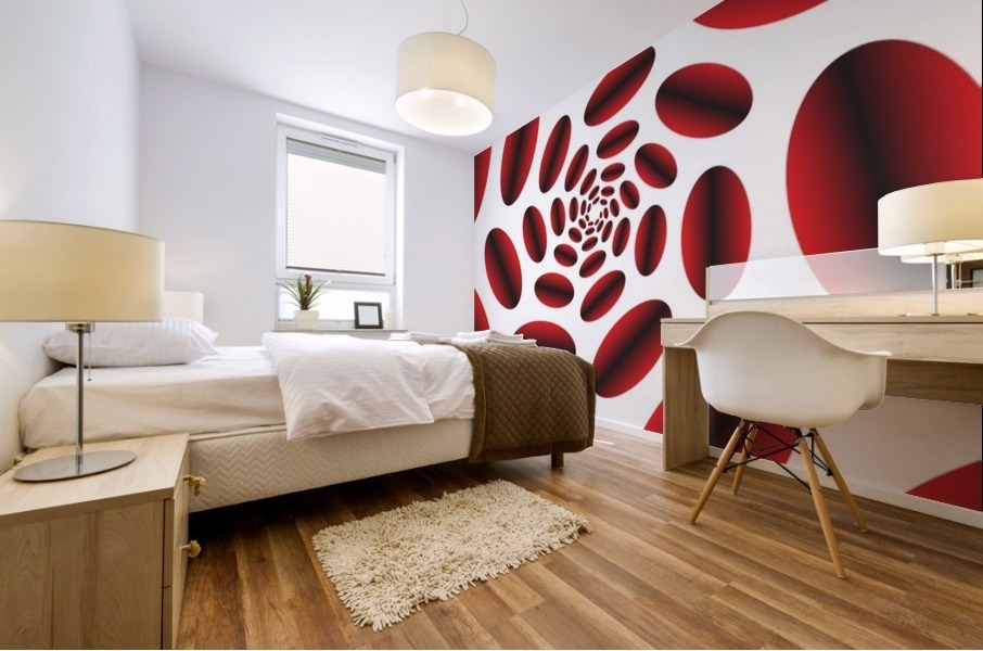 Blood Clothing Samples Mural print