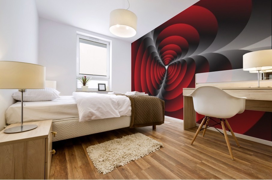 Retro Circles Mural print
