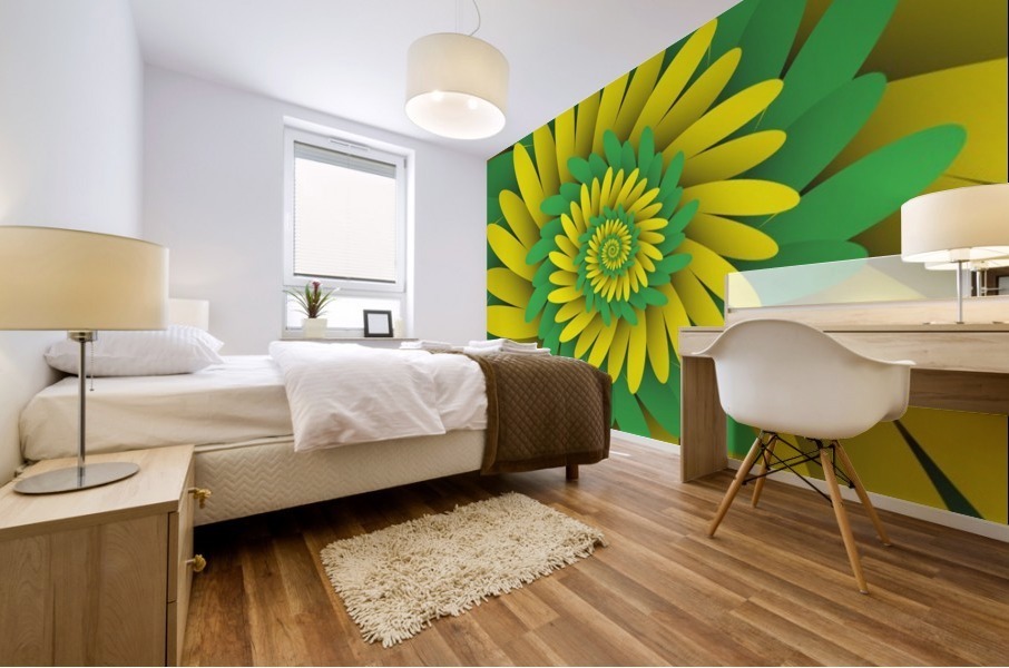 Digital Forest Mural print