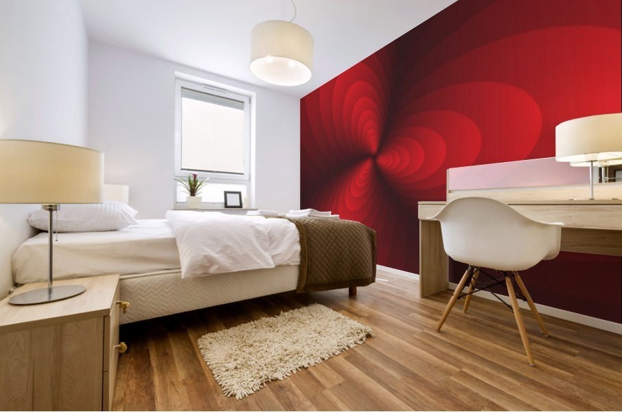 Spiral loop Wings Mural print