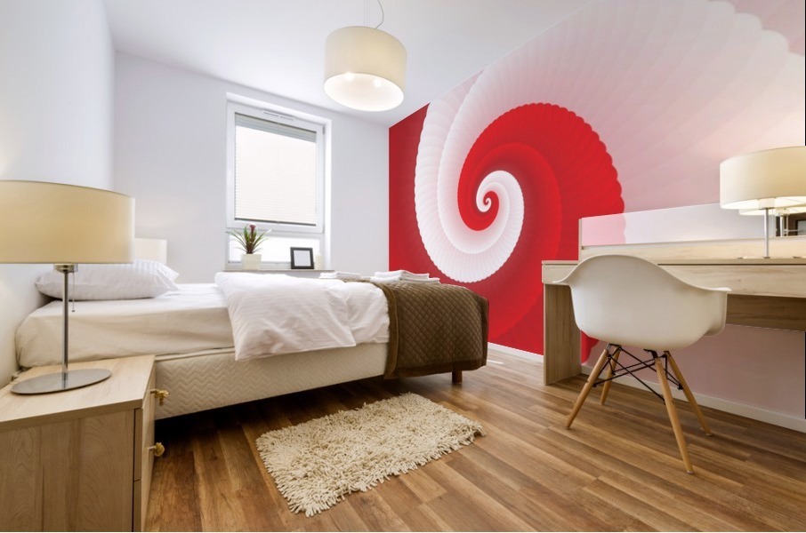 Red Spring LOOP Mural print