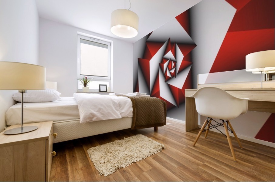 Tech Spiral Mural print