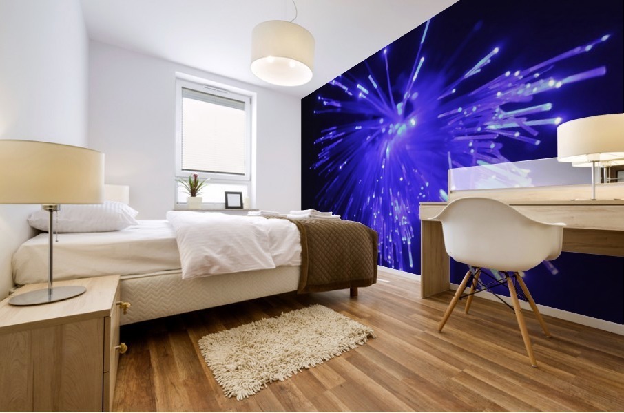Blue Sparkle Mural print