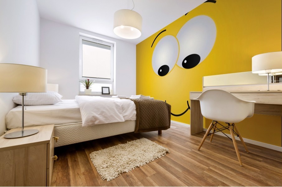 Smiling Puffy  Mural print