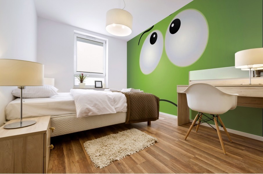Angry Cutie  Mural print