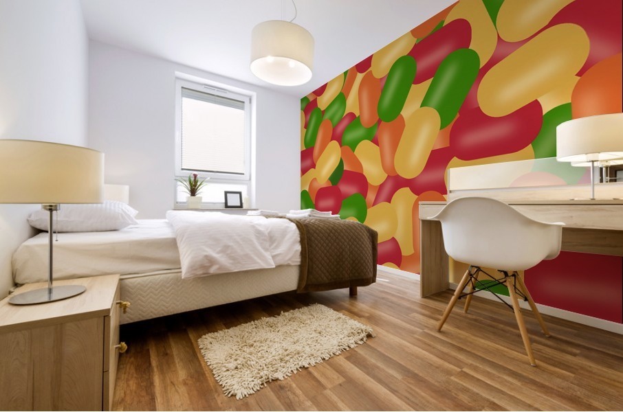 Seamless Candy Pattern  Mural print