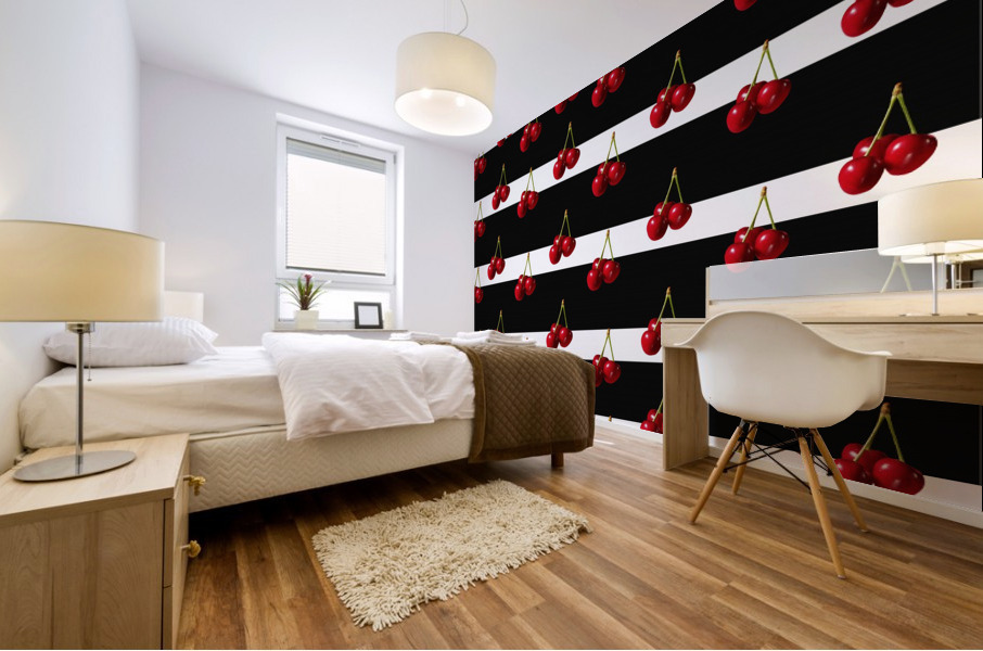 Cherry Pattern Mural print