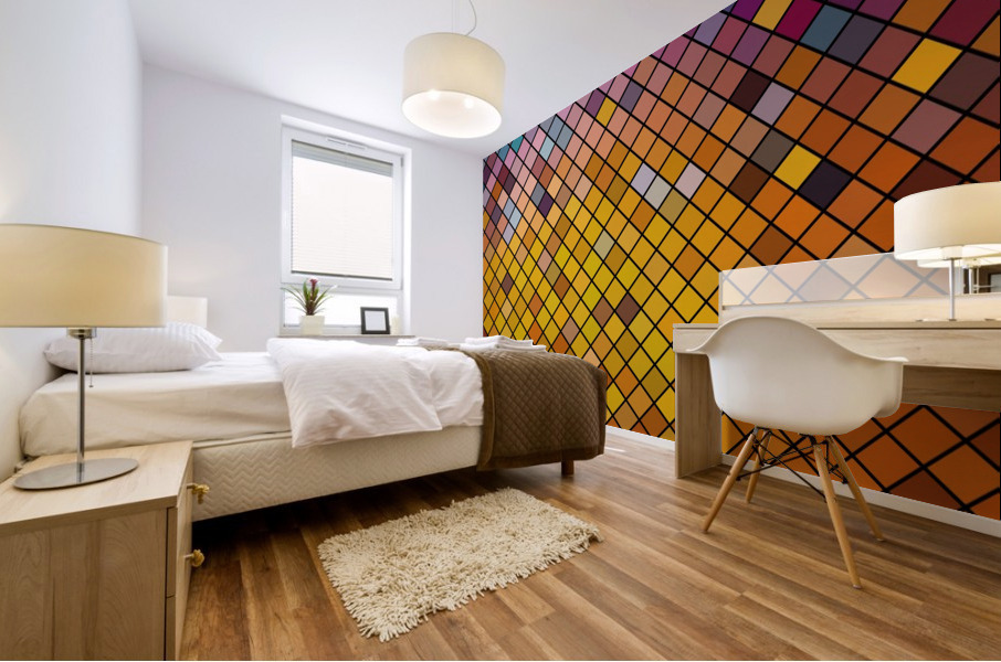 Mosaic Pattern Mural print
