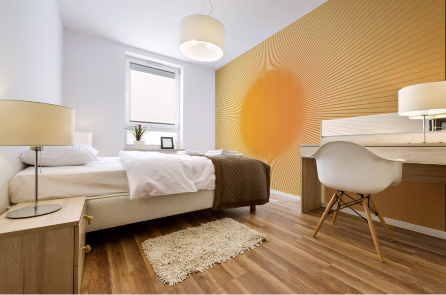 Yellow Dot Abstract Mural print