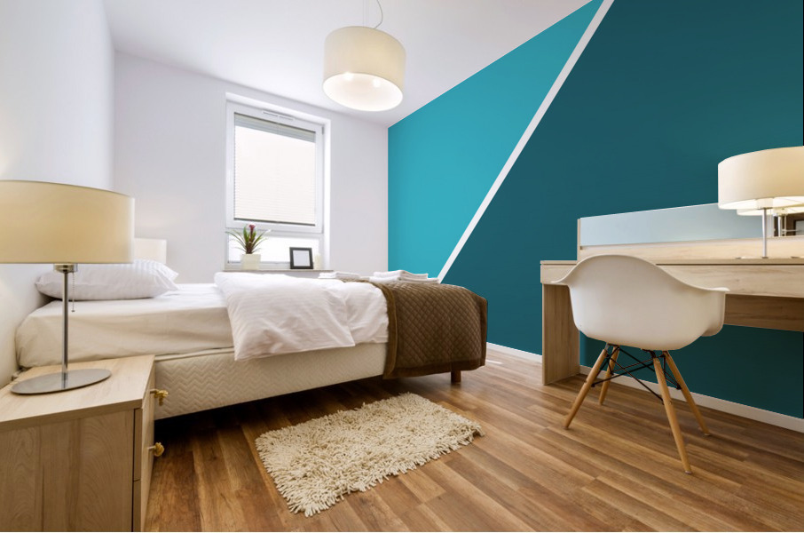Blue Palette Mural print