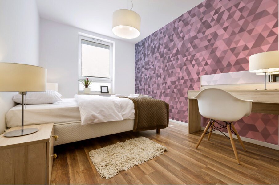 Baby Pink Glitter Pattern Mural print