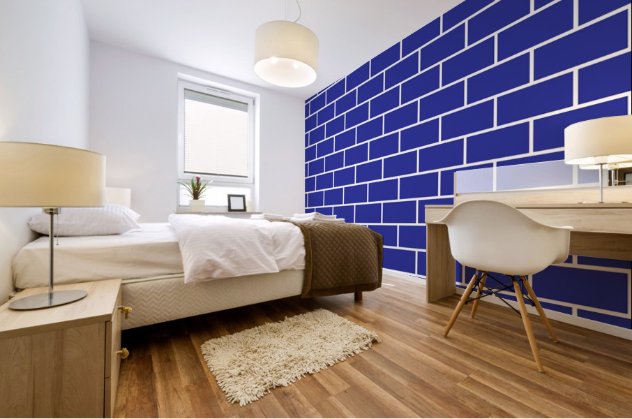 Purple Brick Pattern Mural print