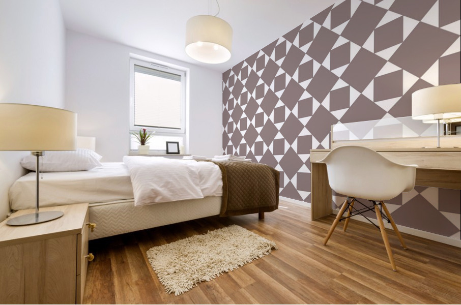 Light Brown Geometric Pattern Mural print