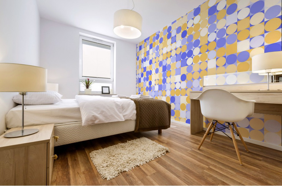 Mid Century Geometry Mural print