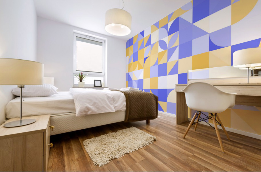 Mid Geometry Pattern  Mural print