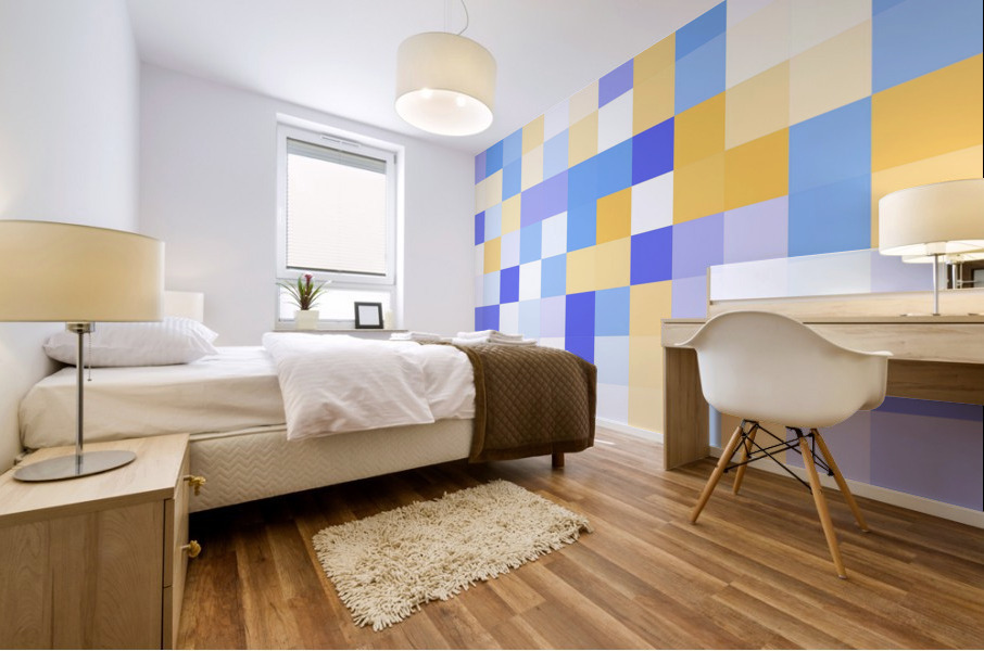 Mosaic Art Deco Mural print