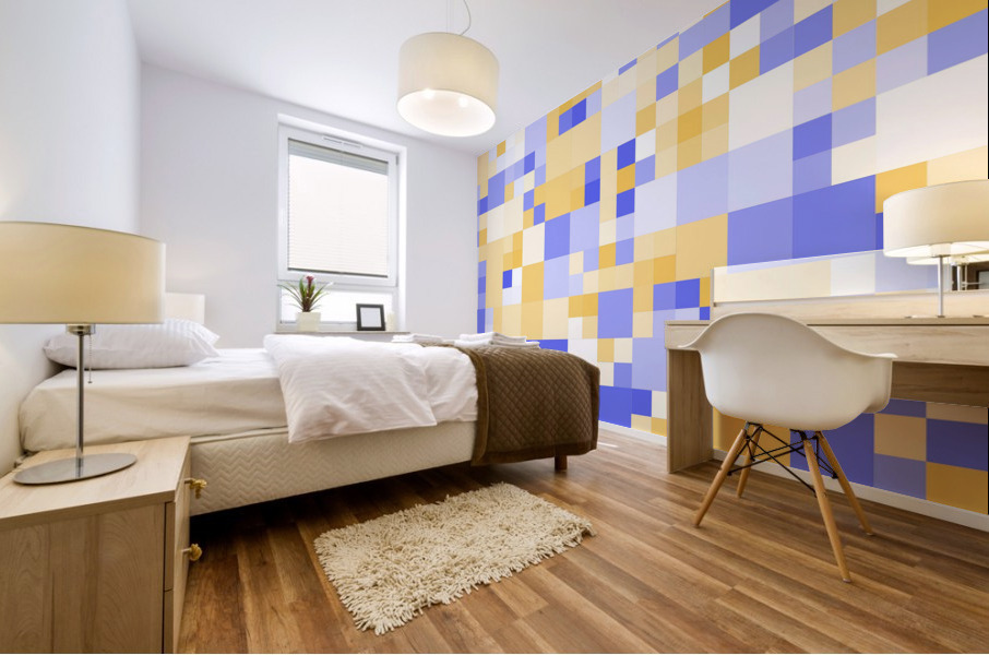 Art Deco Mid Geometry  Mural print