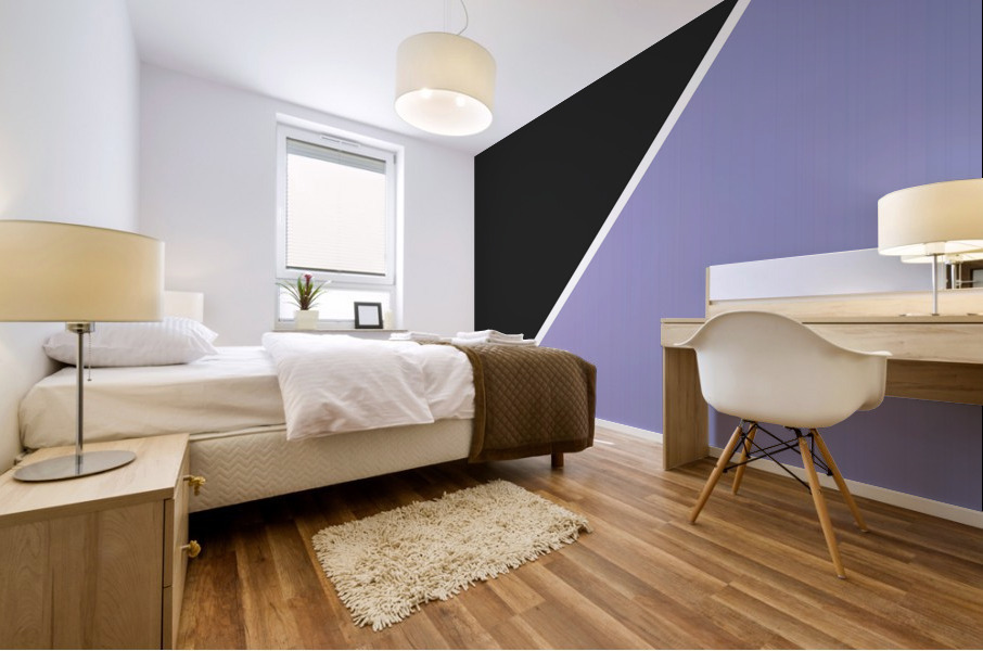 Black and Blue Tanzanite Abstract Mural print