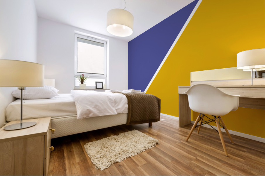 Grape and Yellow Abstract Mural print