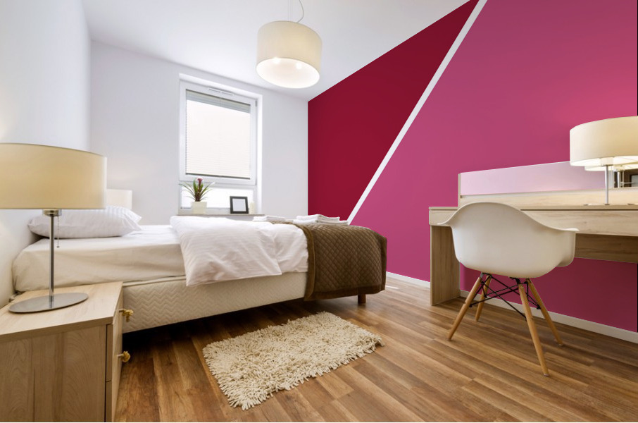 Jester Red and Pink Abstract Mural print