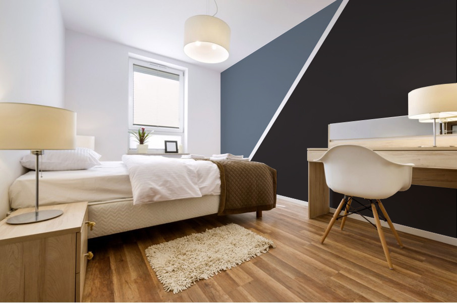 Grey and Black Abstract Mural print