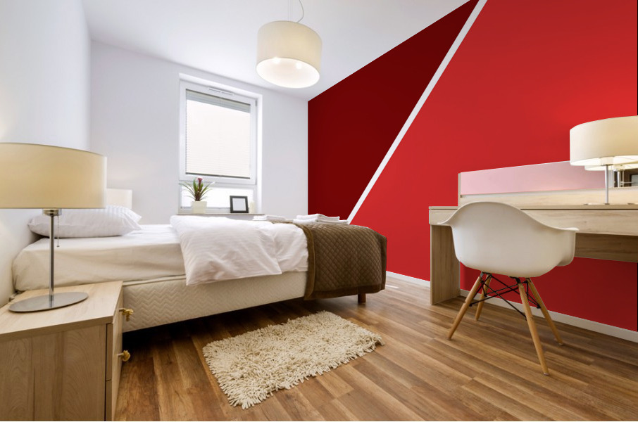 Maroon and Red Abstract Mural print