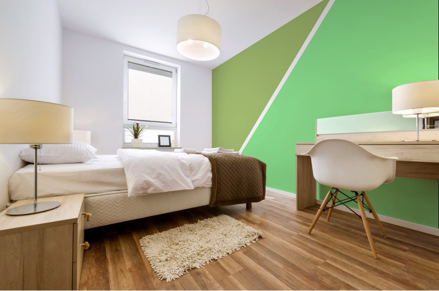 Olive and Mint Abstract Mural print
