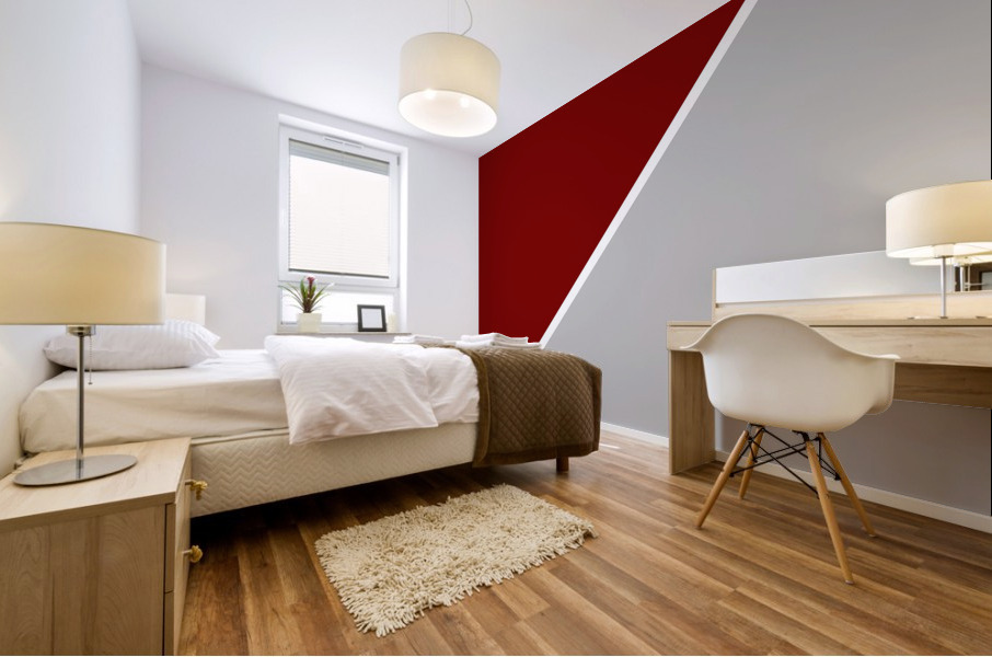 Maroon and Silver Abstract Mural print