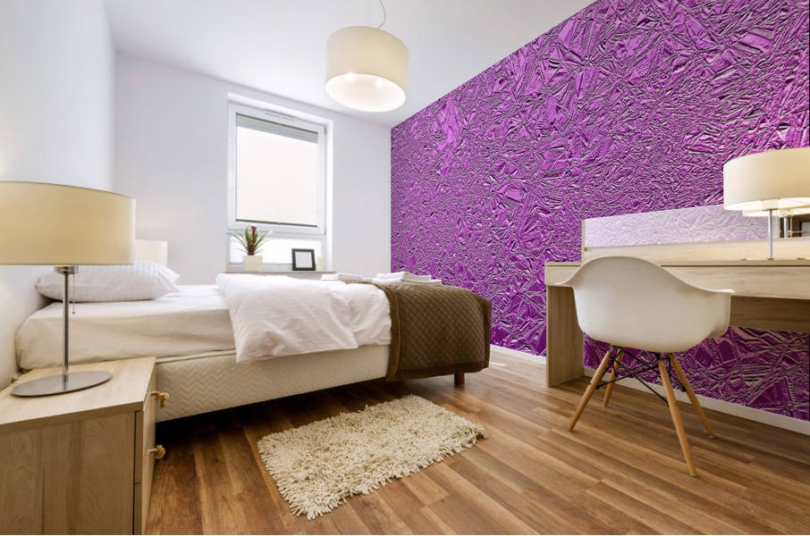 Violet Aluminum Foil Mural print