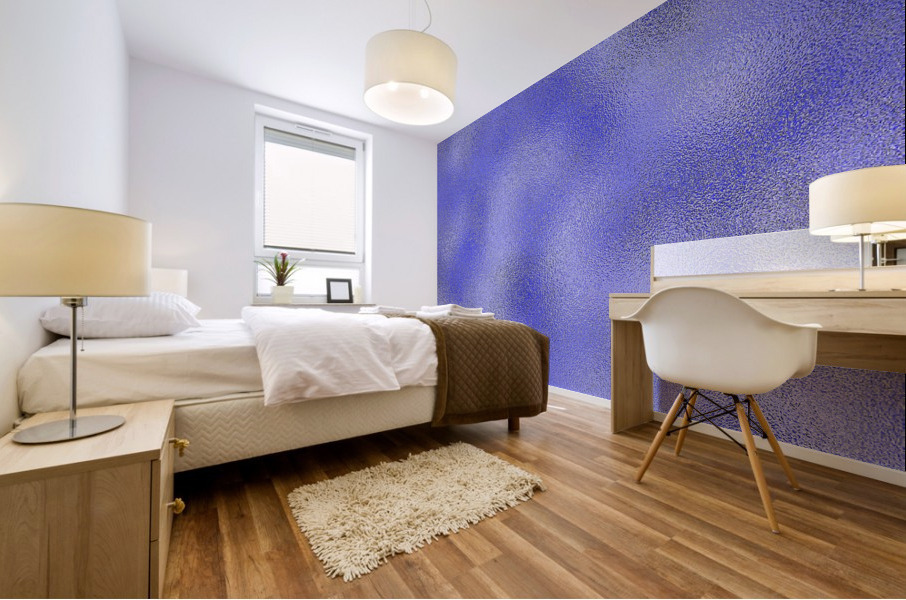 Blue Metallic Foil Mural print