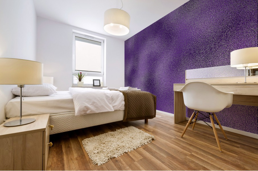 Indigo Metallic Foil Mural print