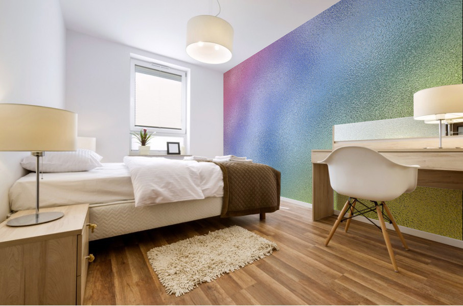 Rainbow Metallic Foil Mural print
