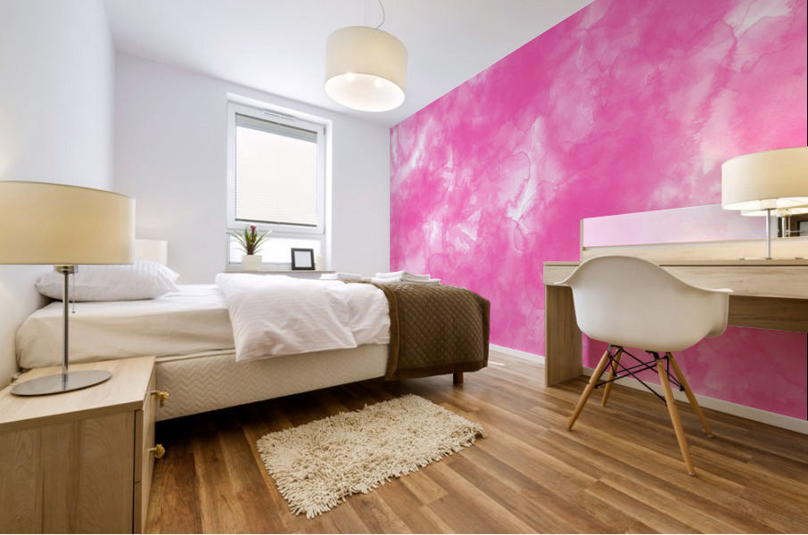 Deep Pink Mural print