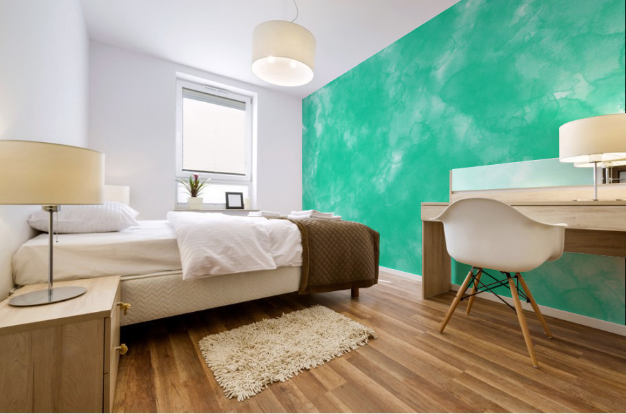 Caribbean Green Mural print
