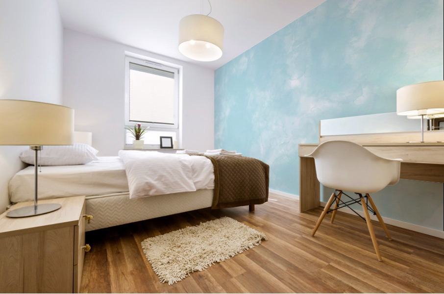 Powder Blue Mural print
