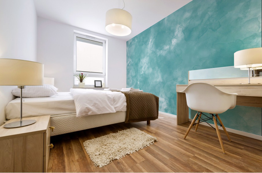 Teal Mural print