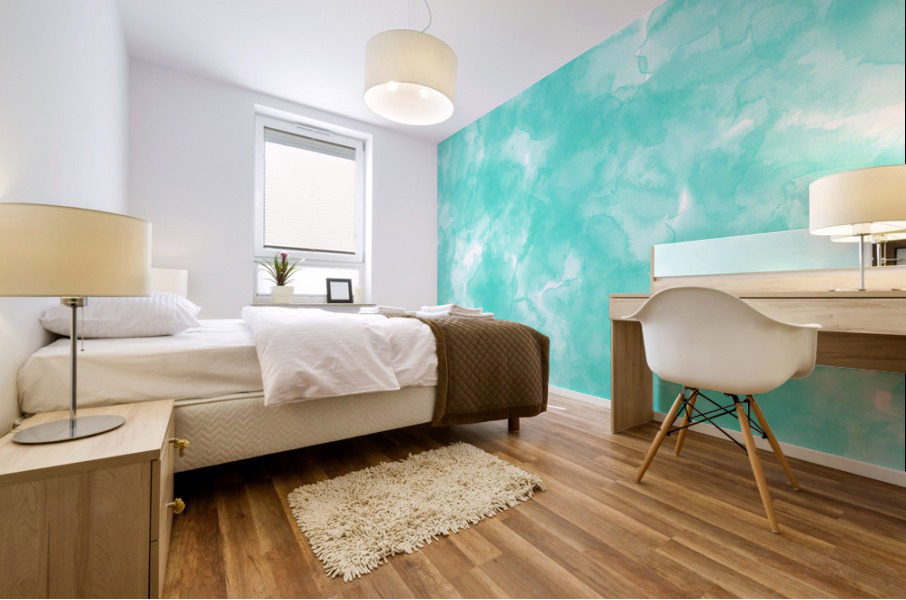 Turquoise Mural print