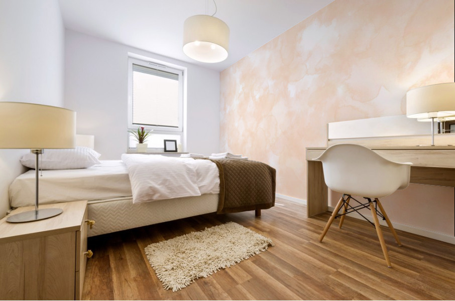 Peach Mural print