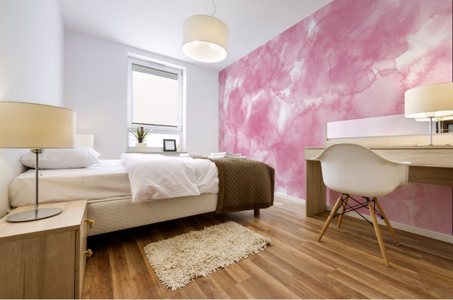 Pale Red Mural print
