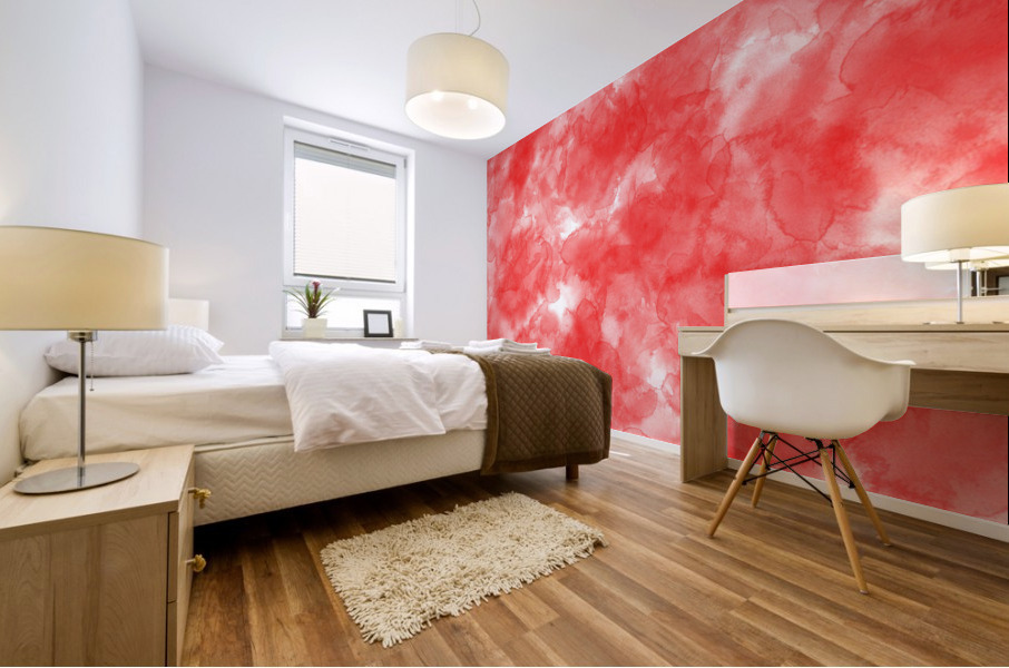Red Mural print