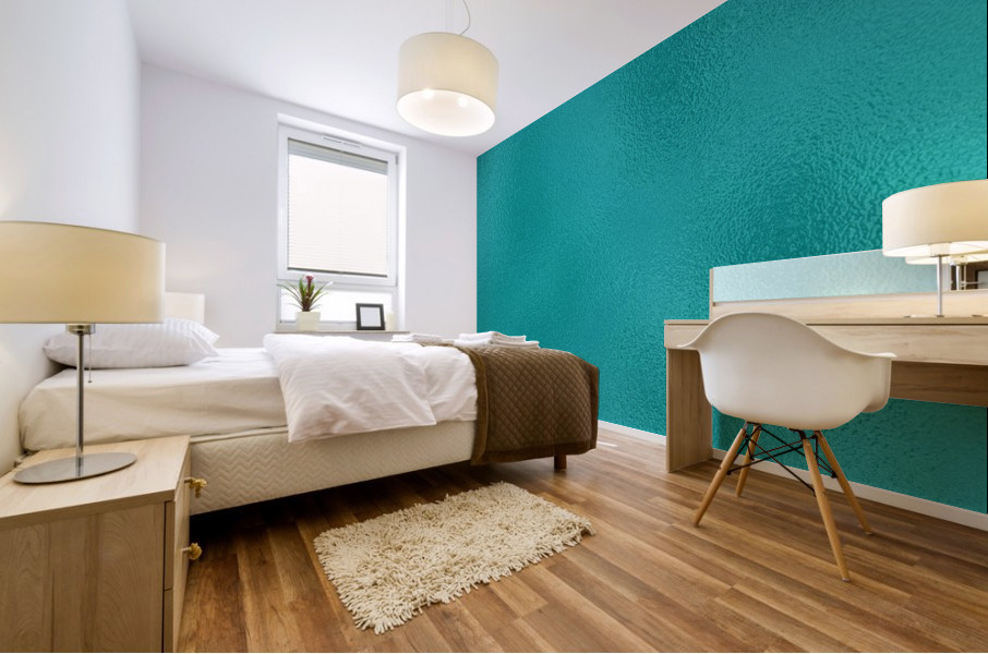Cyan Glass Mural print