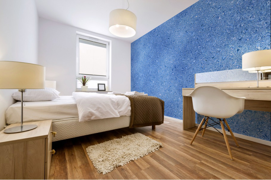 Blue Glitter Mural print